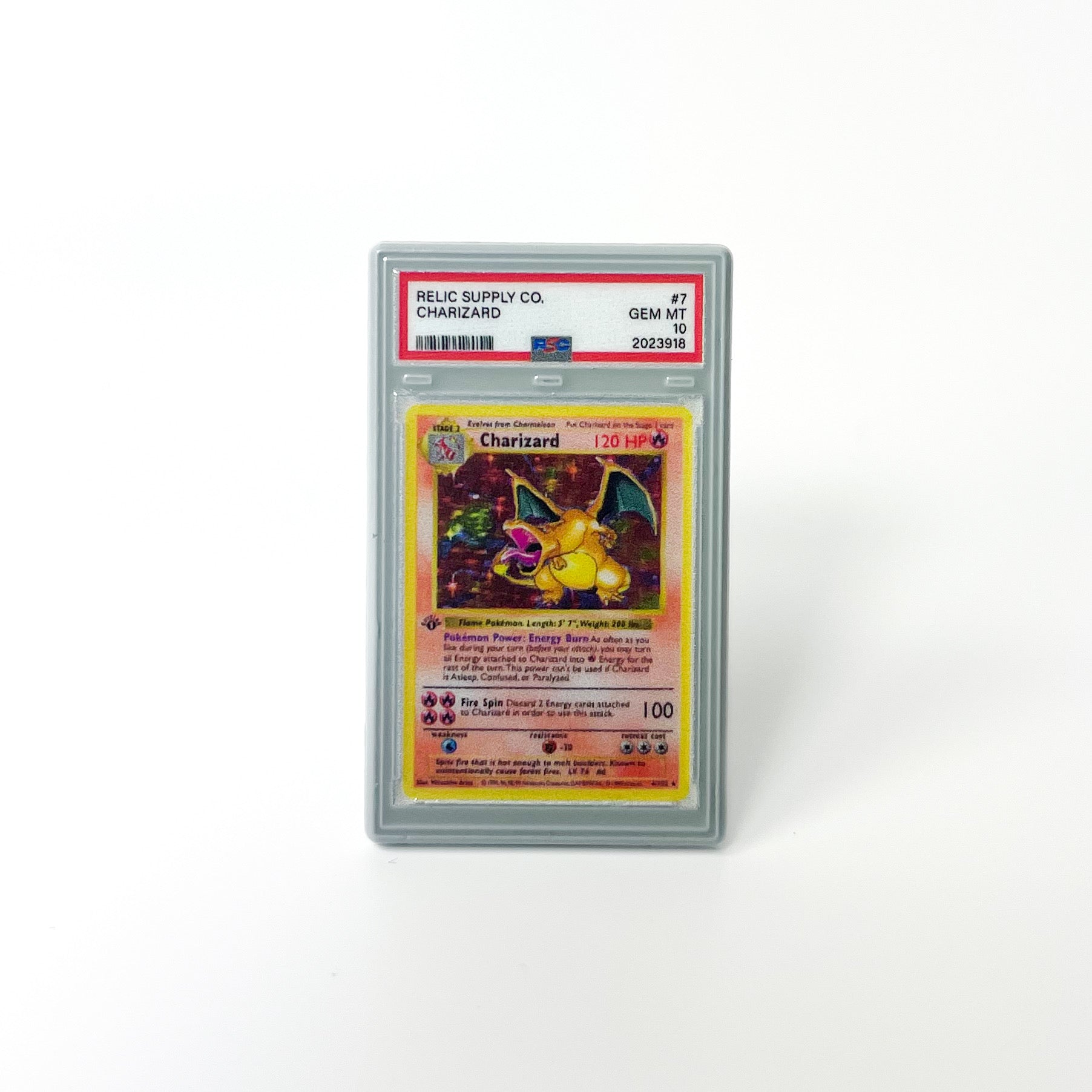 1999 Charizard Base Set Graded Enamel Pin Relic Supply Co. 1999 Charizard Base Set Graded Enamel Pin Relic Supply Co.