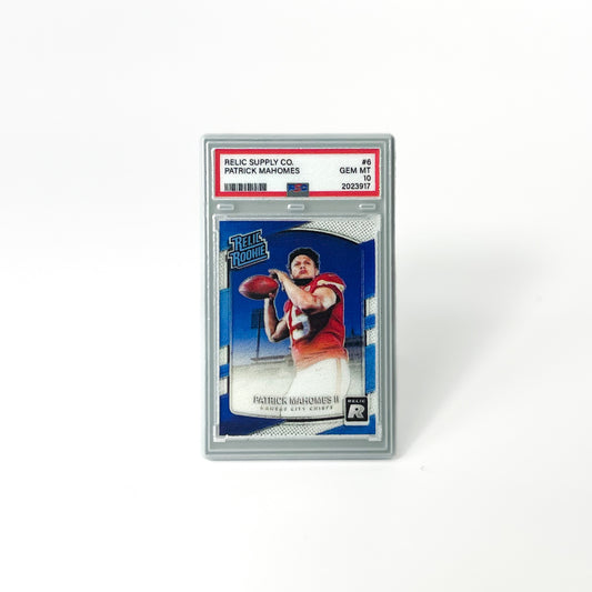 2017 Patrick Mahomes Optic Rated Rookie Graded Enamel Pin