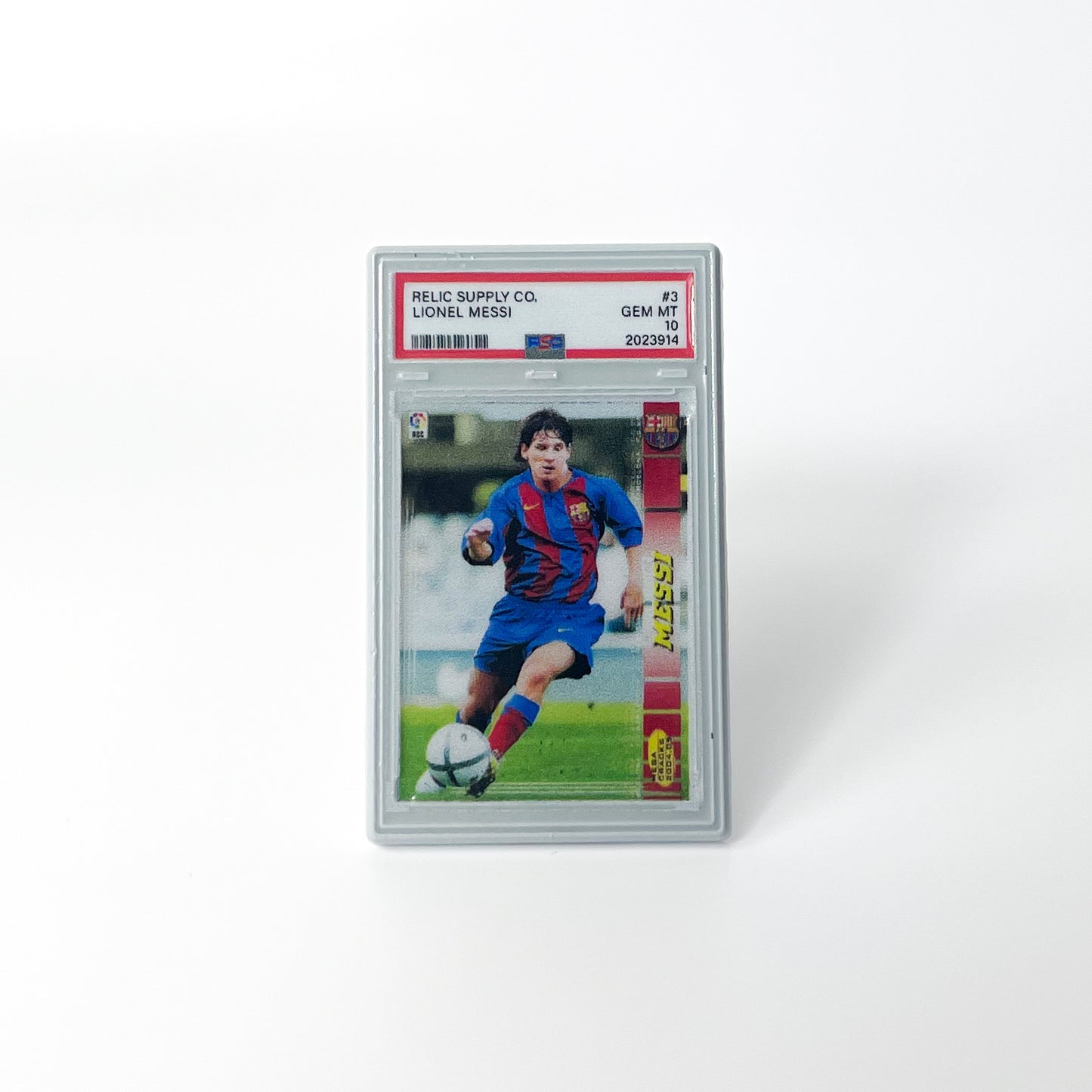 2004-05 Lionel Messi Rookie Graded Enamel Pin