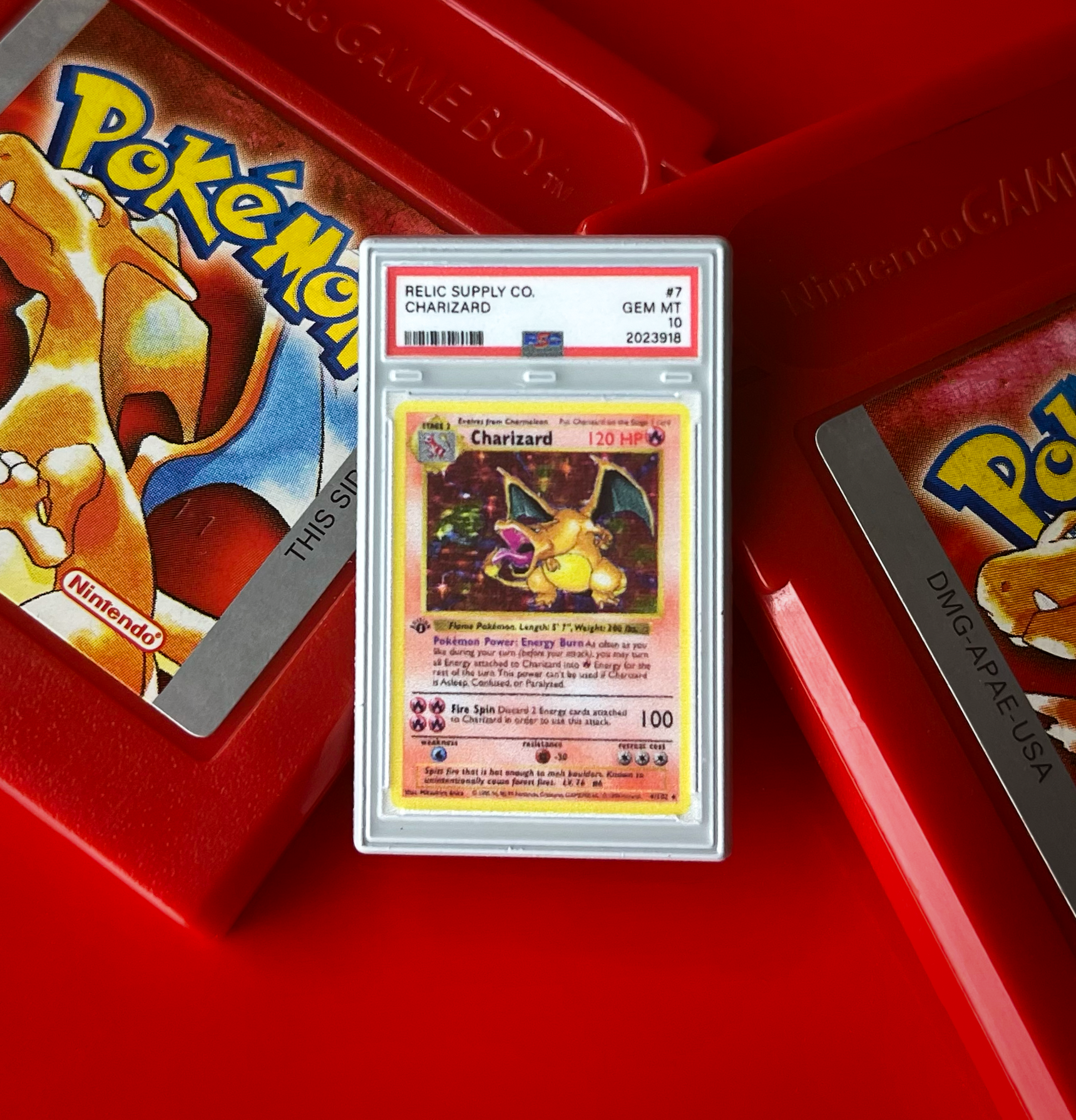 pokemon charizard gold card 1999 1999 Charizard Base Set Graded Enamel Pin – Relic Supply Co
