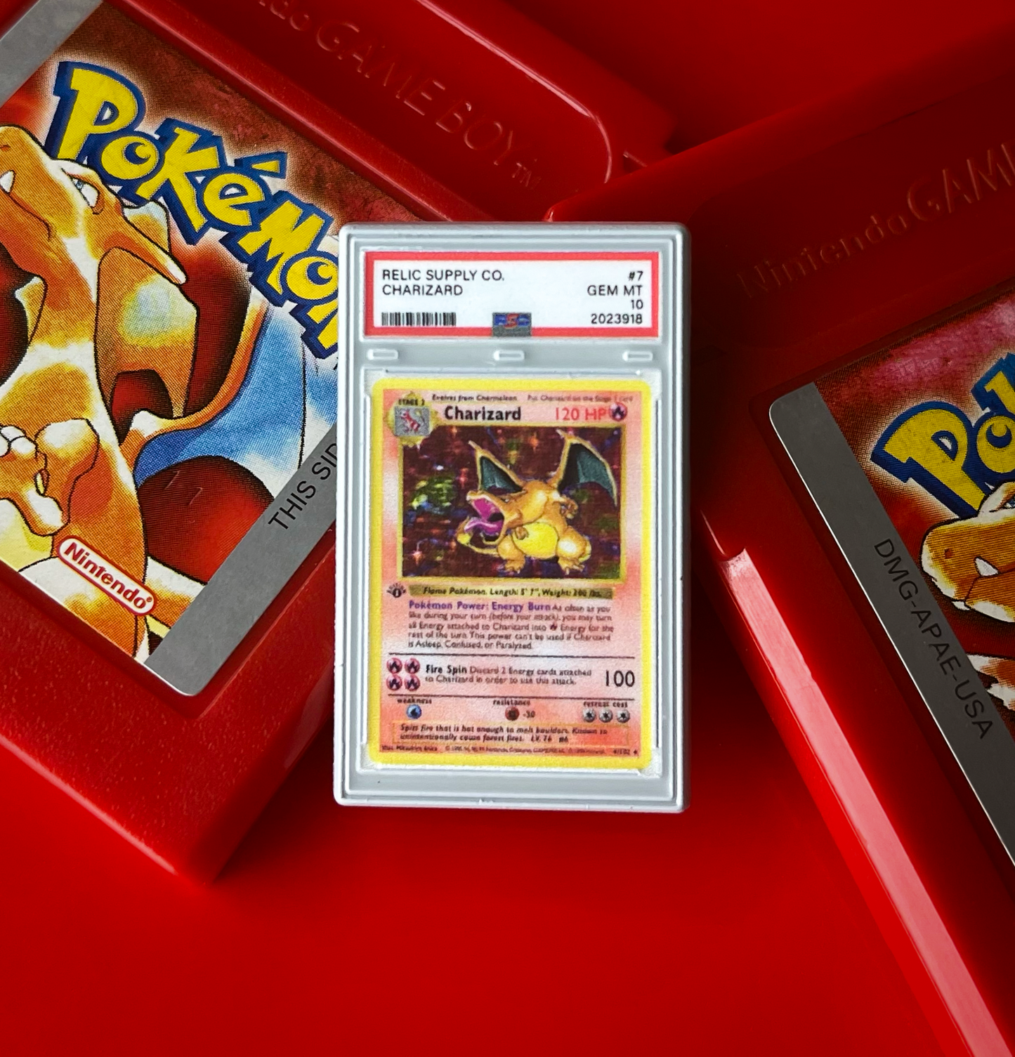 1999 Charizard Base Set Graded Enamel Pin