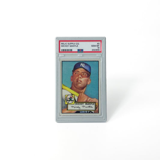 1952 Mickey Mantle Topps Graded Enamel Pin