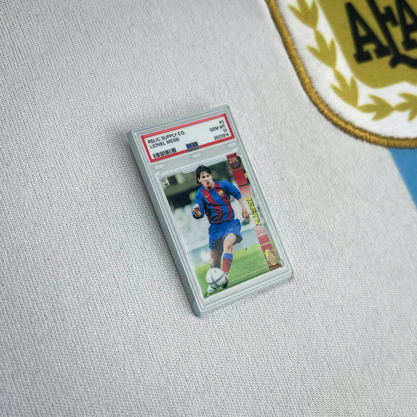 2004-05 Lionel Messi Rookie Graded Enamel Pin